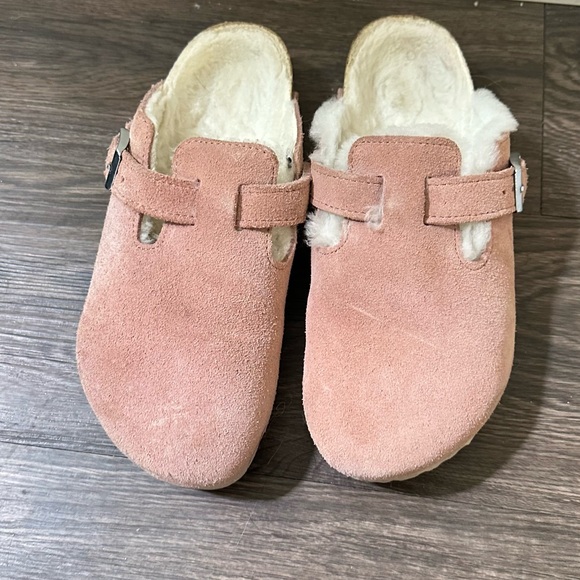 Birkenstock Cozy Pink Slip-On Clogs - Picture 1 of 6
